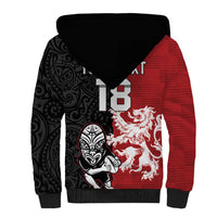 Custom British Lions New Zealand Sherpa Hoodie Unique Style - Polynesian Pride
