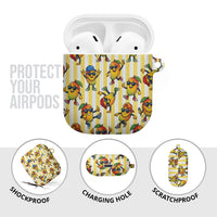 Funny Hawaii Mango Hip Hop Cartoon AirPods Case Summer Beach Party