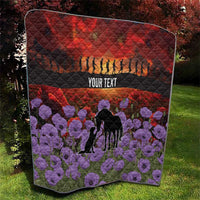 Personalised ANZAC Day Quilt Remembering the Animals of War