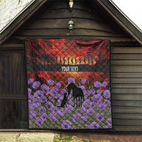 Personalised ANZAC Day Quilt Remembering the Animals of War