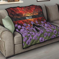 Personalised ANZAC Day Quilt Remembering the Animals of War