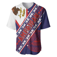 American Samoa Flag Day Baseball Jersey Polynesian Tribal Tattoo Eagle Art