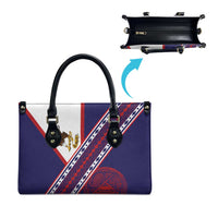 American Samoa Flag Day Leather Bag Polynesian Tribal Tattoo Eagle Art