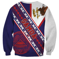 American Samoa Flag Day Sweatshirt Polynesian Tribal Tattoo Eagle Art