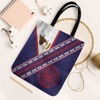 American Samoa Flag Day Tote Bag Polynesian Tribal Tattoo Eagle Art