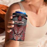 Aotearoa Iwi Ngapuhi Personalised 4 in 1 Can Cooler Tumbler Maori Kowhaiwhai Pattern