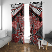 Aotearoa Iwi Ngapuhi Window Curtain Maori Kowhaiwhai Pattern