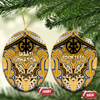 Aotearoa Iwi Ngati Whatua Personalised Ceramic Ornament Maori Kowhaiwhai Pattern