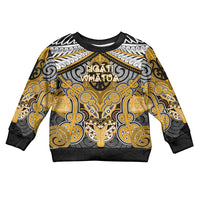 Aotearoa Iwi Ngati Whatua Personalised Kid Ugly Christmas Sweater Maori Kowhaiwhai Pattern