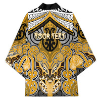 Aotearoa Iwi Ngati Whatua Personalised Kimono Maori Kowhaiwhai Pattern