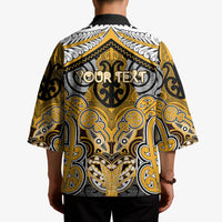 Aotearoa Iwi Ngati Whatua Personalised Kimono Maori Kowhaiwhai Pattern