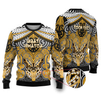 Aotearoa Iwi Ngati Whatua Personalised Ugly Christmas Sweater Maori Kowhaiwhai Pattern