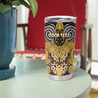 Aotearoa Iwi Ngati Whatua Personalised Tumbler Cup Maori Kowhaiwhai Pattern