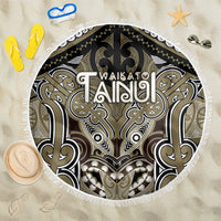 Aotearoa Iwi Waikato Tainui Beach Blanket Maori Kowhaiwhai Pattern