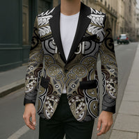Aotearoa Iwi Waikato Tainui Personalised Blazer Maori Kowhaiwhai Pattern