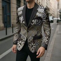 Aotearoa Iwi Waikato Tainui Personalised Blazer Maori Kowhaiwhai Pattern