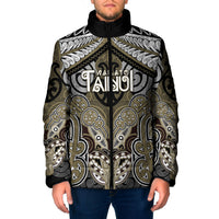 Aotearoa Iwi Waikato Tainui Personalised Padded Jacket Maori Kowhaiwhai Pattern