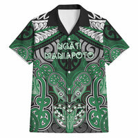 Aotearoa Iwi Ngati Maniapoto Personalised Hawaiian Shirt Maori Kowhaiwhai Pattern