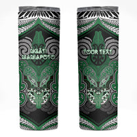 Aotearoa Iwi Ngati Maniapoto Personalised Skinny Tumbler Maori Kowhaiwhai Pattern
