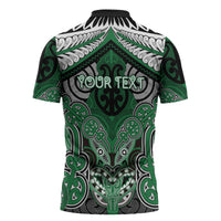Aotearoa Iwi Ngati Maniapoto Personalised Zipper Polo Shirt Maori Kowhaiwhai Pattern