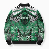 Aotearoa Iwi Ngai Tahu Personalised Bomber Puffer Jacket Maori Kowhaiwhai Pattern