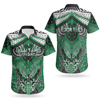 Aotearoa Iwi Ngai Tahu Personalised Couples Matching Summer Maxi Dress and Hawaiian Shirt Maori Kowhaiwhai Pattern
