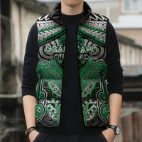 Aotearoa Iwi Ngai Tahu Personalised Sleeveless Puffer Jacket Maori Kowhaiwhai Pattern