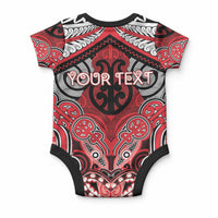 Aotearoa Iwi Te Arawa Personalised Baby Onesie Maori Kowhaiwhai Pattern