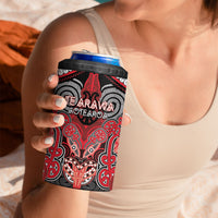 Aotearoa Iwi Te Arawa Personalised 4 in 1 Can Cooler Tumbler Maori Kowhaiwhai Pattern