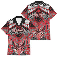Aotearoa Iwi Te Arawa Personalised Family Matching Puletasi and Hawaiian Shirt Maori Kowhaiwhai Pattern