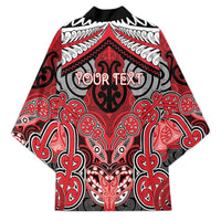 Aotearoa Iwi Te Arawa Personalised Kimono Maori Kowhaiwhai Pattern