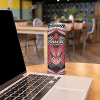Aotearoa Iwi Te Arawa Personalised Skinny Tumbler Maori Kowhaiwhai Pattern