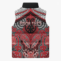Aotearoa Iwi Te Arawa Personalised Sleeveless Puffer Jacket Maori Kowhaiwhai Pattern