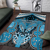 Aotearoa Iwi Ngati Porou Area Rug Maori Kowhaiwhai Pattern
