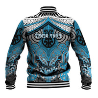 Aotearoa Iwi Ngati Porou Personalised Baseball Jacket Maori Kowhaiwhai Pattern