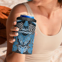 Aotearoa Iwi Ngati Kahungunu Personalised 4 in 1 Can Cooler Tumbler Maori Kowhaiwhai Pattern