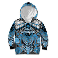 Aotearoa Iwi Ngati Kahungunu Personalised Kid Hoodie Maori Kowhaiwhai Pattern