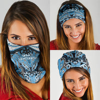 Aotearoa Iwi Ngati Kahungunu Neck Gaiter Maori Kowhaiwhai Pattern