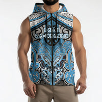 Aotearoa Iwi Ngati Kahungunu Personalised Sleeveless Zip Hoodie Maori Kowhaiwhai Pattern