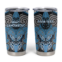 Aotearoa Iwi Ngati Kahungunu Personalised Tumbler Cup Maori Kowhaiwhai Pattern