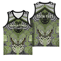 Aotearoa Iwi Whakatohea Personalised Basketball Jersey Maori Kowhaiwhai Pattern