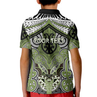 Aotearoa Iwi Whakatohea Personalised Kid Polo Shirt Maori Kowhaiwhai Pattern