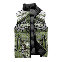 Aotearoa Iwi Whakatohea Personalised Sleeveless Puffer Jacket Maori Kowhaiwhai Pattern