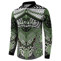 Aotearoa Iwi Ngati Awa Personalised Button Sweatshirt Maori Kowhaiwhai Pattern LT19 - Polynesian Pride