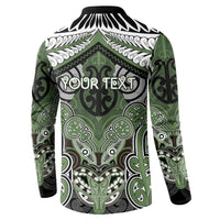 Aotearoa Iwi Ngati Awa Personalised Button Sweatshirt Maori Kowhaiwhai Pattern LT19 - Polynesian Pride