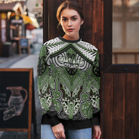 Aotearoa Iwi Ngati Awa Personalised Ugly Christmas Sweater Maori Kowhaiwhai Pattern