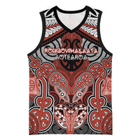 Aotearoa Iwi Rongowhakaata Personalised Basketball Jersey Maori Kowhaiwhai Pattern