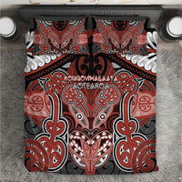 Aotearoa Iwi Rongowhakaata Bedding Set Maori Kowhaiwhai Pattern
