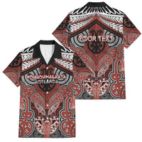 Aotearoa Iwi Rongowhakaata Personalised Family Matching Tank Maxi Dress and Hawaiian Shirt Maori Kowhaiwhai Pattern
