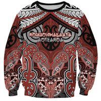 Aotearoa Iwi Rongowhakaata Personalised Sweatshirt Maori Kowhaiwhai Pattern